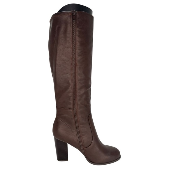 Style & Co. Addyy Chocolate Faux Leather Womens Knee High Boots Size 8M - Picture 6 of 10